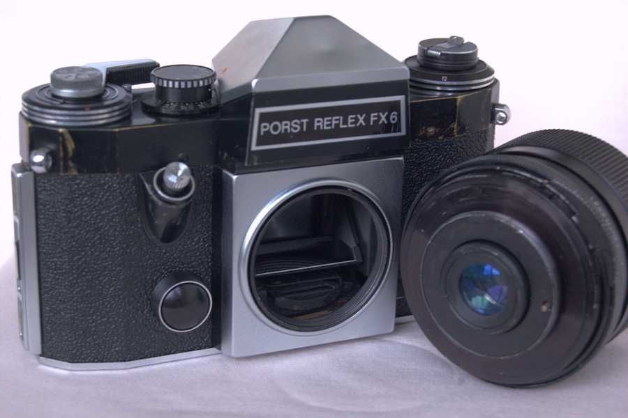 Porst Reflex fx-6 cu obiectiv 2.8 28, aparat foto fil clasic economic