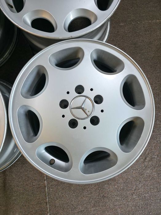 4 Jante Aliaj 5x112 16'' 8J ET 34 - OEM Mercedes E-Class W124 / Mercedes SL 129R - Retro Style - Impecabile