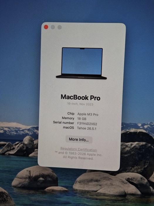 MacBook Pro 16" M3 Pro [18/512]