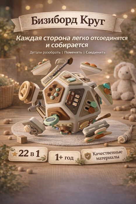 Бизиборд Круг детский