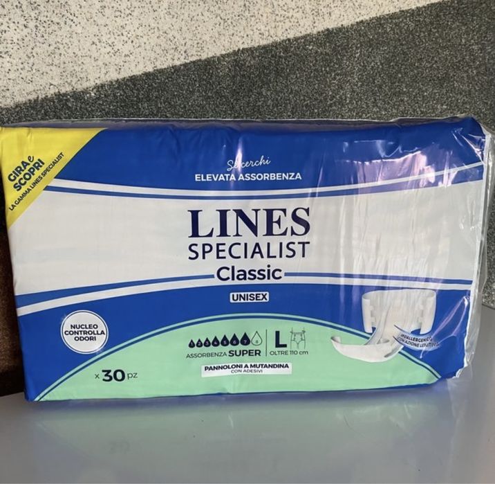 Scutece adulti Lines Specialist Italia L & M