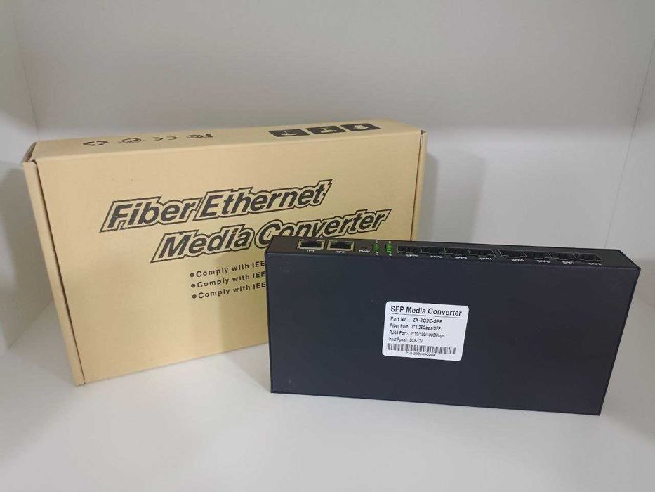 СВИЧ оптический 8x портовый SFP Switch свитч комутатор