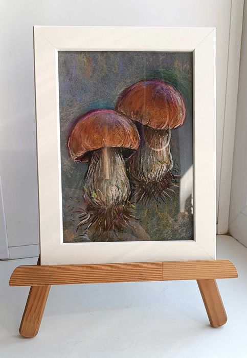 Картина в раме. Пастель.