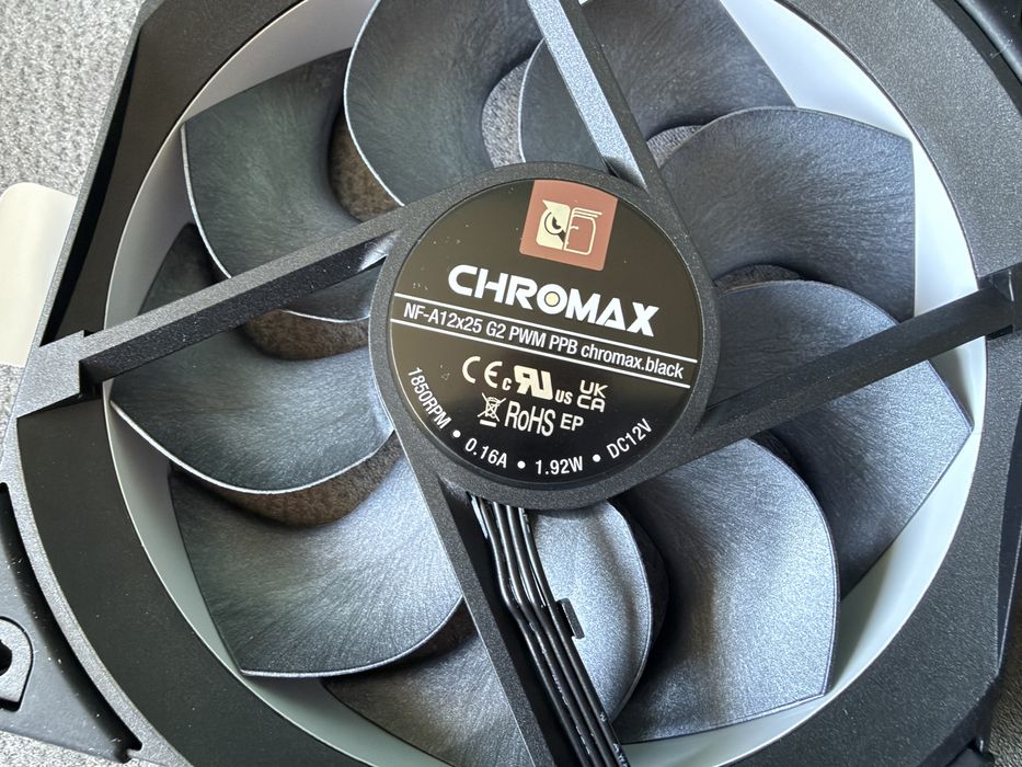 Ventilator NOU Noctua NF-A12x25 G2 PWM chromax.black