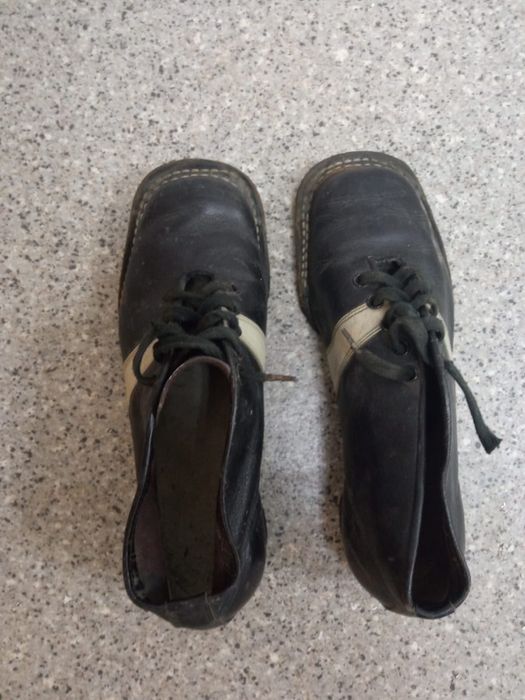 Кожаные ботинки для лыж СССР