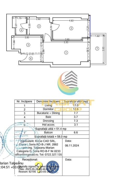 Apartament in UPsite Floreasca 2 camere + terasă + boxă