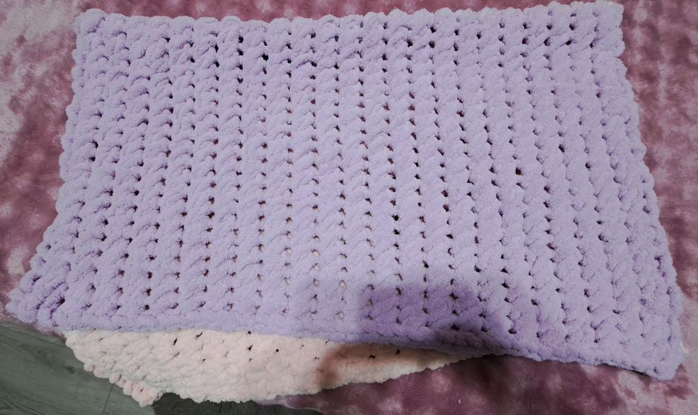 Ръчно плетено бебешко одеало от 100% микрополиестер