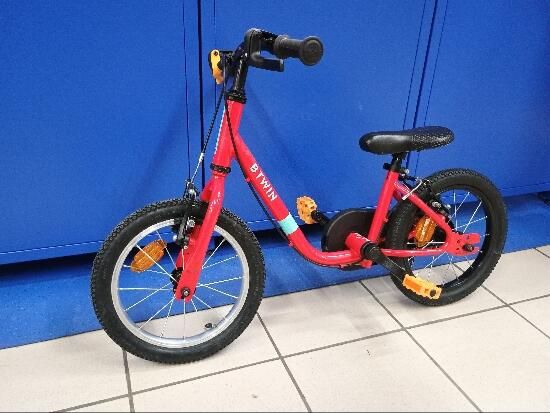 Bicicletă 2 în 1 Discover 500 14" roșu - produs resigilat Decathlon