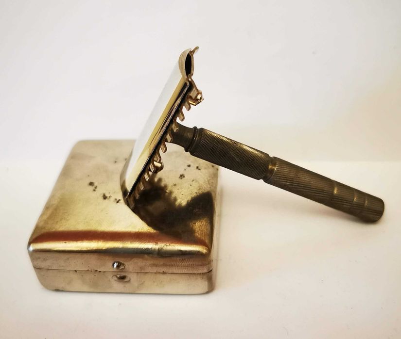 Set aparat de ras francez Gardette - vest pocket