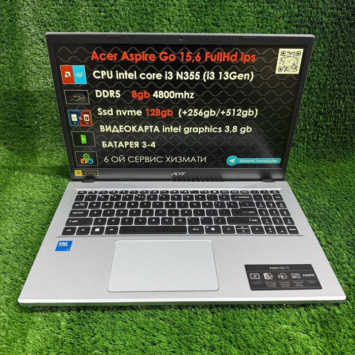 Оптом ва донага Acer core i3 N355 ddr5 8gb