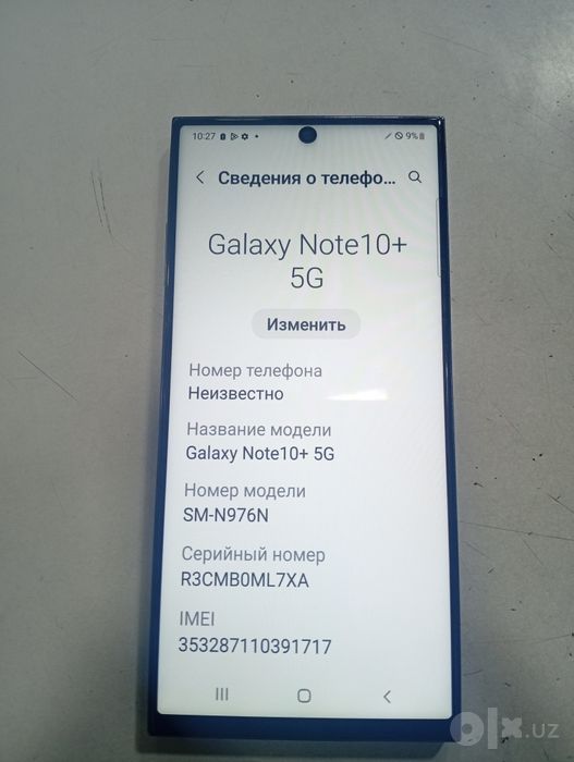Galaxy Note 10+ 5G telefon
