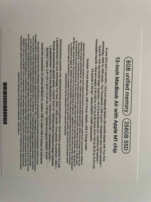 Лаптоп Macbook air with Apple M1