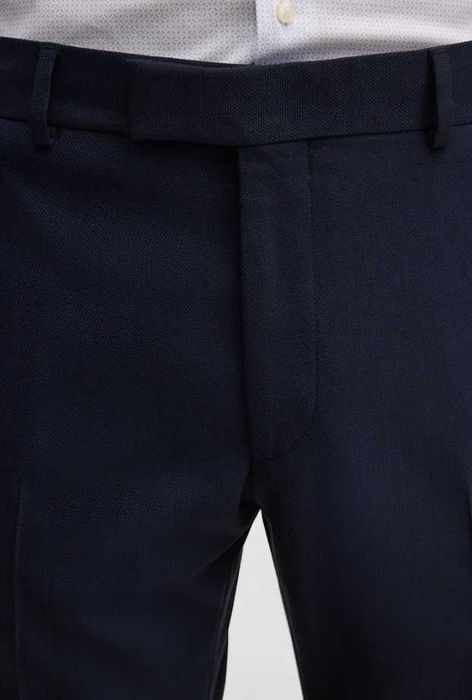 Costum slim fit 48 M premium STRELLSON lana respirabila albastru royal