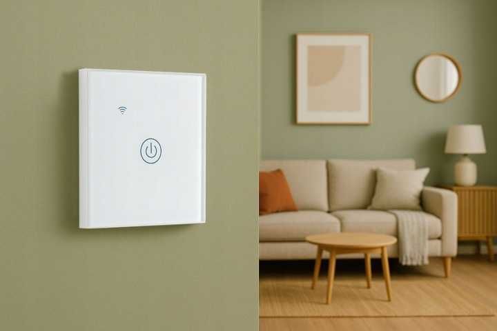 Смарт WiFi Стъклен Ключ за Осветление Tuya Smart Life