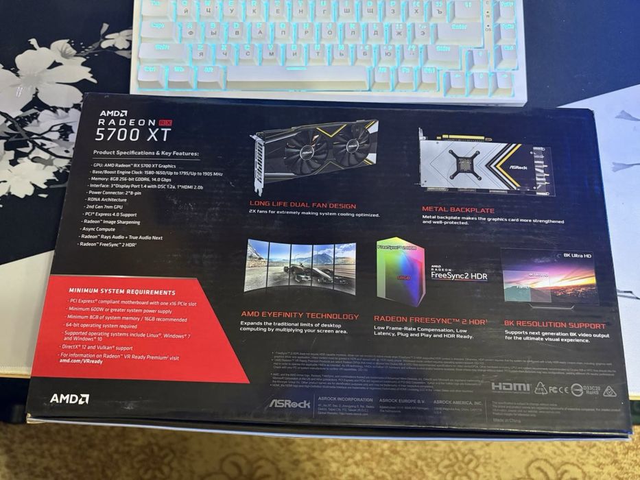 Продам видеокарту RX 5700 XT