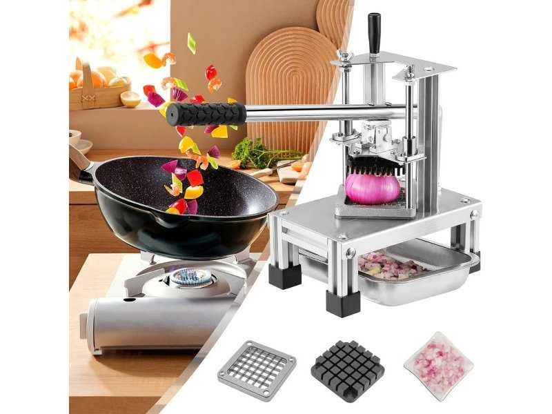 Ръчна Машина за Рязане на Картофи с 3 Размера Ножове Tnamdan