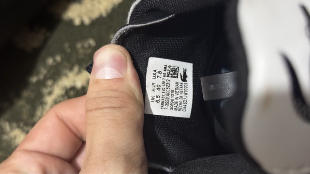 Кеды Lacoste 40 оригинал