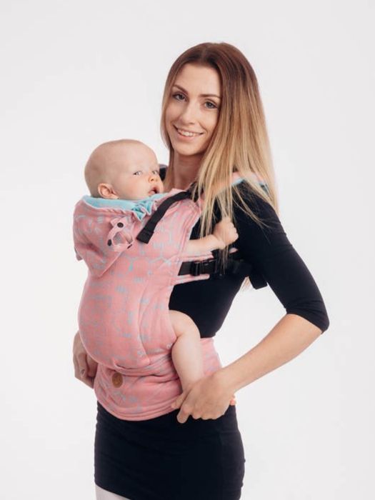 LennyGo marsupiu ergonomic Love Hormones Pink River