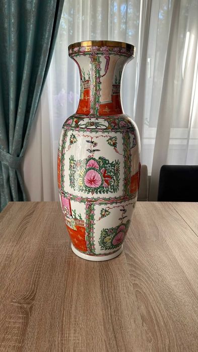 Vaza Portelan de podea inspiratie asiatica Familia Rose