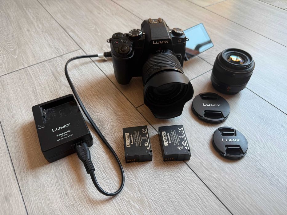 Panasonic Lumix G85 + 12–60 мм + LEICA 25mm DG Lens H-X025 + 2 батерии