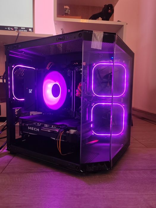 Pc gaming nou garantie/ryzen5 5500/rx6600/16gb 3200/ssd nvme 512