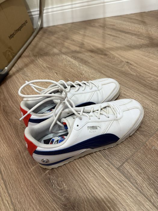 Белые кеды puma bmw