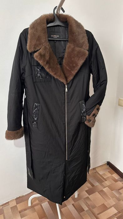 Пуховик длиный зимний