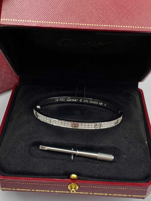 Brățară Cartier LOVE 19 White Gold 750 Small Diamonds