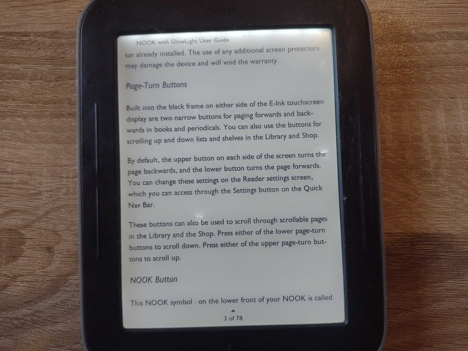 Nook BNRV350 E-book електронна книга с подсветка