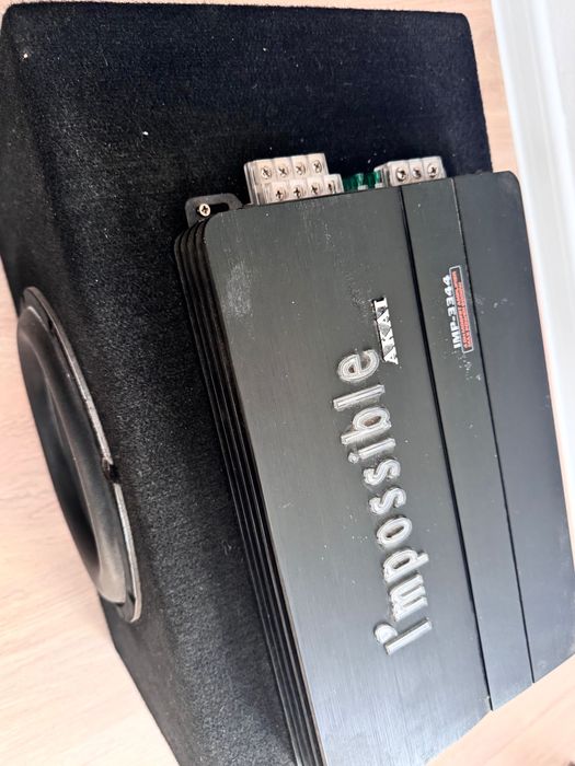 subwoofer auto 600w 4 ohmi + statie akai 6000w