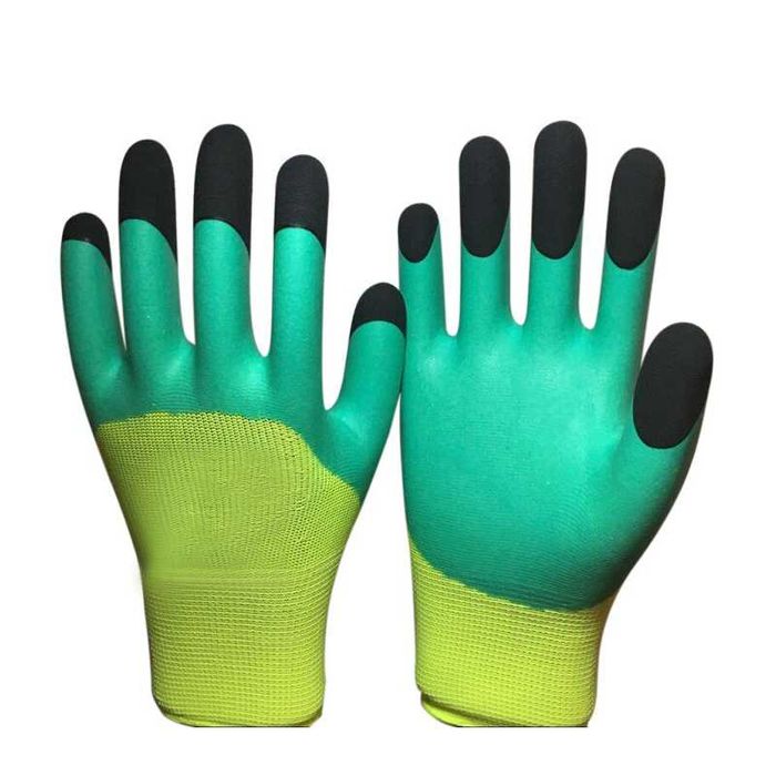 Перчатки нейлоновые со вспененным покрытием