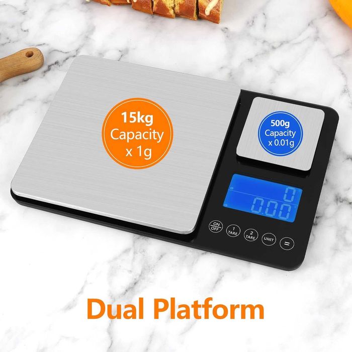 Кухненска везна Kitchen Scales , 15 kg/1 g & 500 g/0.01 g