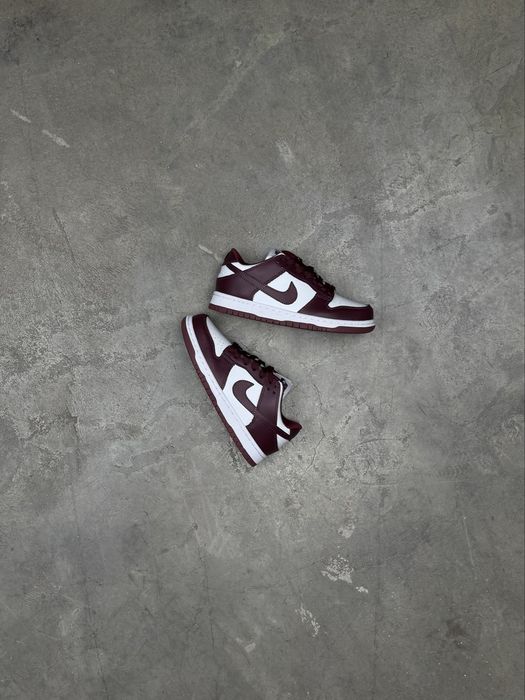 Кроссовки Nike sb dunk low  wine red/white