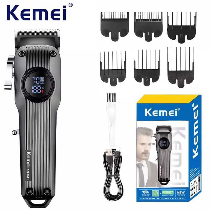 Професионална машинка за подстригване Kemei KM-1551, 8W