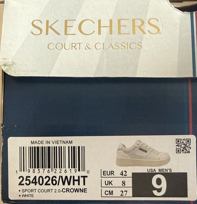 Skechers Sport Court 2.0 - Crowne ОРИГИНАЛНИ мъжки маратонки/сникърси