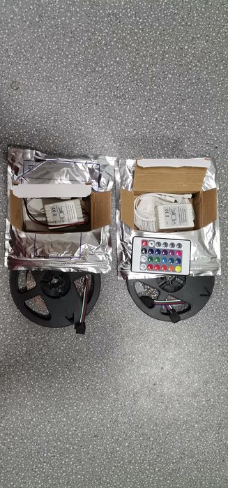 Banda led cu telecomanda. Brichete 12 v. Fierbător 12 v