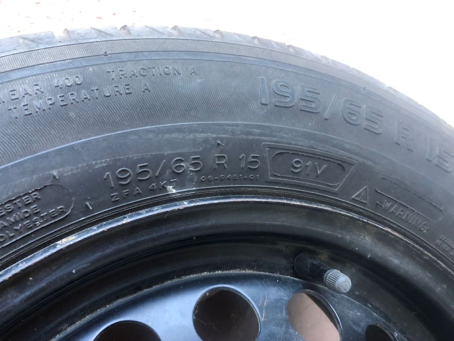 Roată de rezervă Audi A4, Volkswagen passat