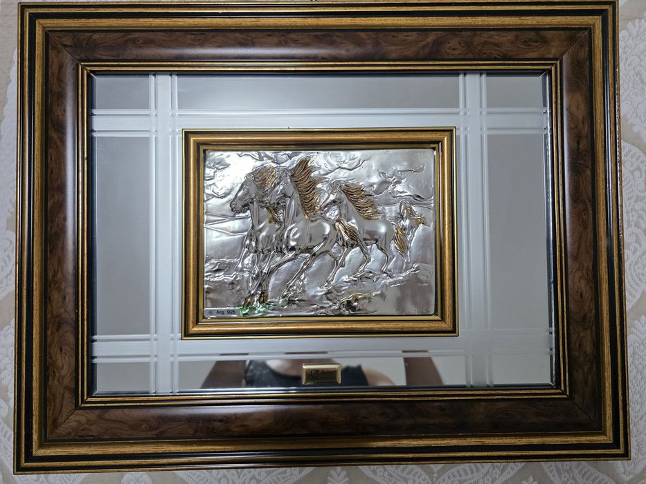 Картина лошади СЕРЕБРО