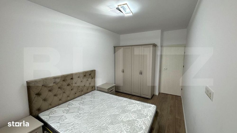 Apartament de inchiriat cu doua dormitoare si doua bai, in bloc nou