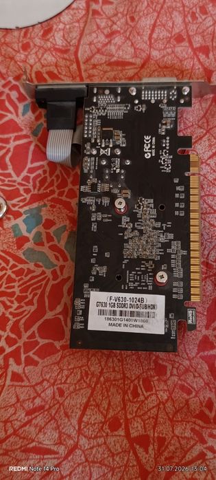 Видеокарта gt630 1gb ssdr3