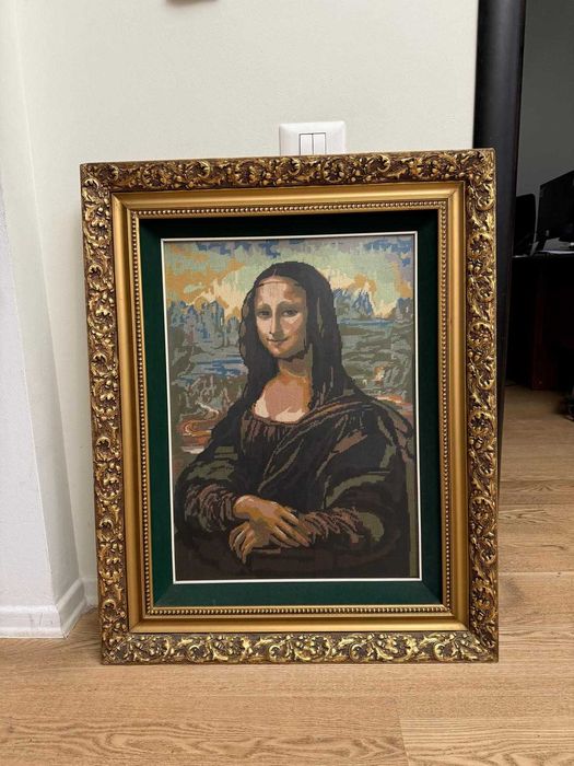 Goblen tip tablou decorativ inramat Monalisa