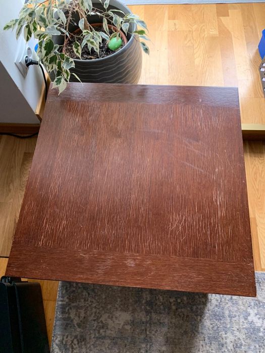 Masă lemn stejar Mobexpert 55x55x45 cm