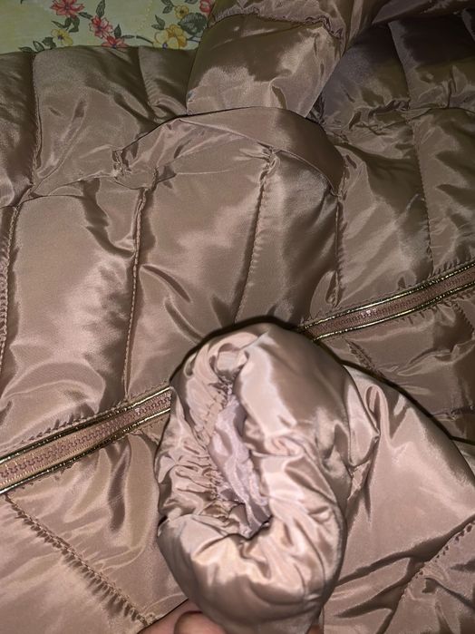 Дамско зимно яке в бежов цвят М размер - чисто ново