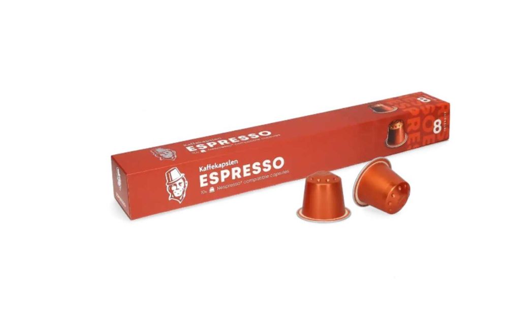 капсули с чисто кафе за кафемашина nespresso