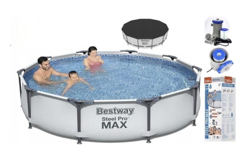 Продам Каркасный бассейн Bestway с тентом ,с фильтром насосом