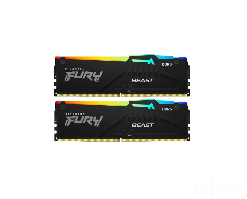 { Оперативная память Kingston Fury 64GB (2x32GB) DDR5 6000MHz RGB