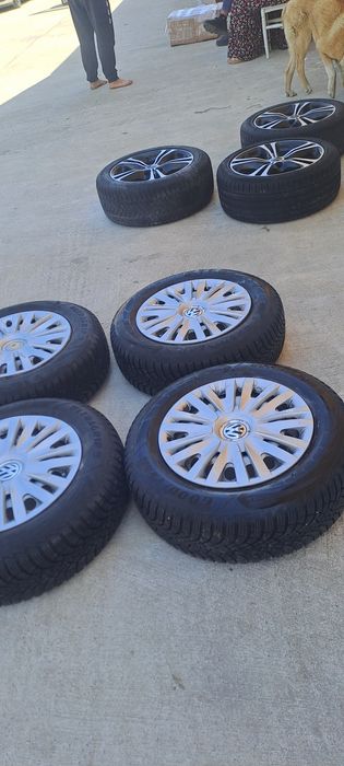 Vând set roți vw Golf 6 cu anvelope noi dot 2026 Goodyear