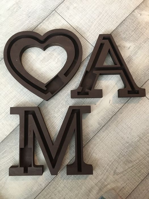 Деревянные буквы декор