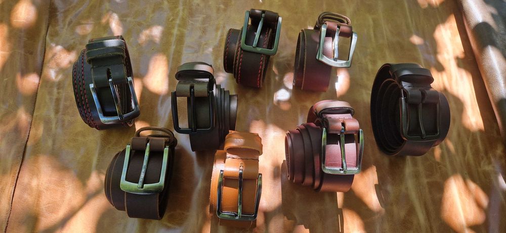 Curele din piele confectionate manual