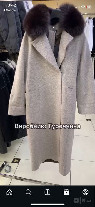 Пальто тренчкот зимний с утеплением с размер 40 М L Турция Issabella